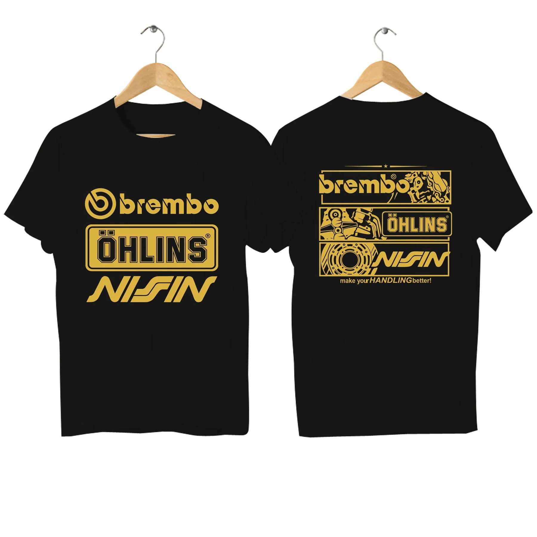 2024 Summer Amazing Tees Men Ohlins Shock Suspension Car Motorcycle Sport Racing T-Shirt Oversize Sports Top T-Shirt S-3Xl