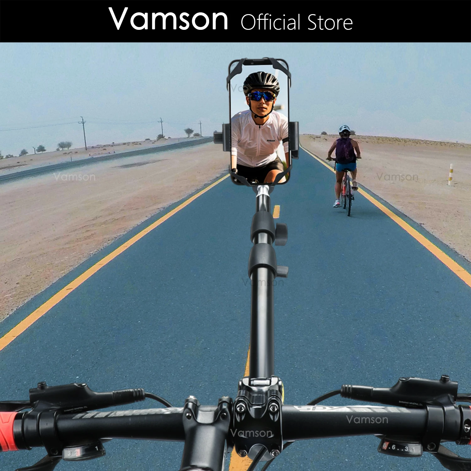 

Подставка для велосипеда Vamson, телескопическая селфи-палка для установки Insta360, GoPro, Iphone, Huawei