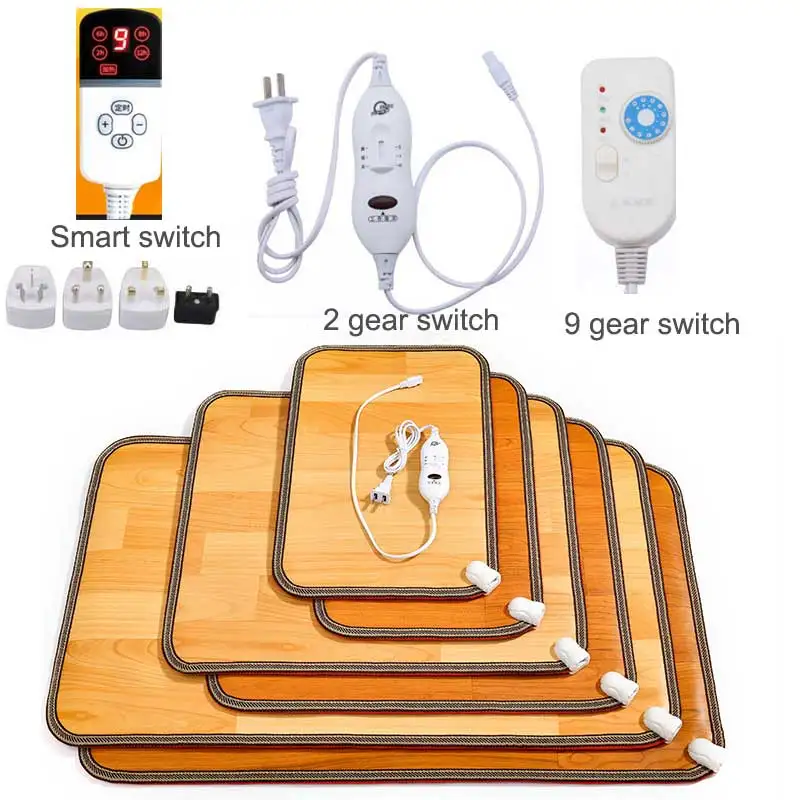 Electric Heating Pad Multiple sizes 220V Thermal Foot Warmer Floor Carpet Mat Home Office