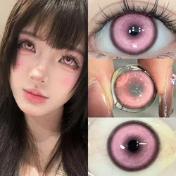 Halloween Cosplay Color Contact Lenses - Green & Blue Cosmetic Beauty Lenses, Soft and Comfortable for Eye Makeup (Koi Dream)
