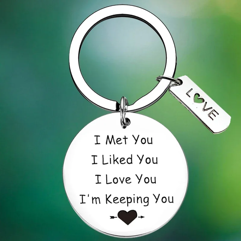 

Husband Keychain Wife Girlfriend Key Chain Pendant Couple Lover Gift Valentine Day Jewelry