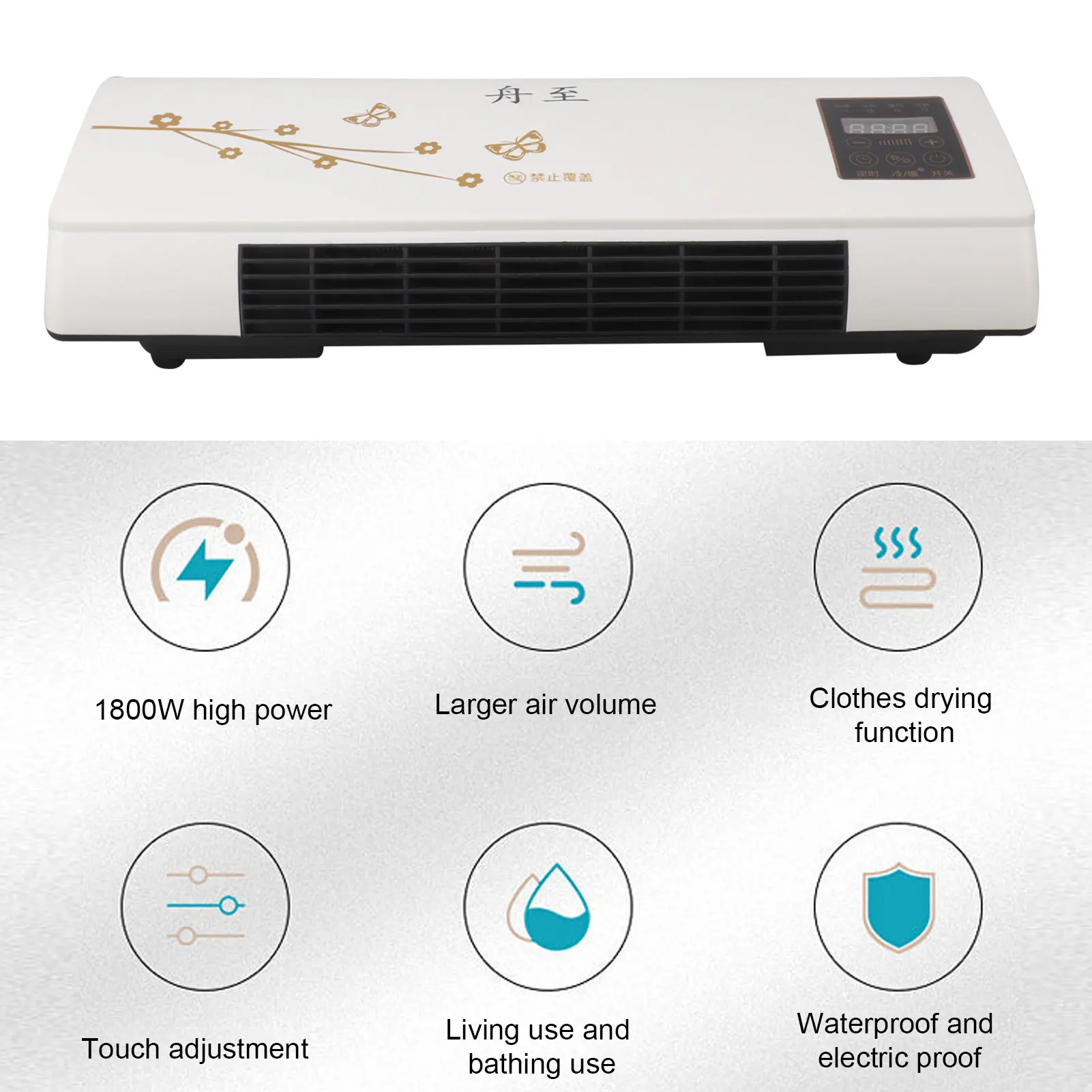 Wall Mounted Air Conditioner Cooling Heating Low Noise Mini Portable Air Conditioners Wide Coverage for Bedroom Office air conditioning fan