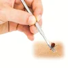 1PCS Stainless Steel Pet Treatment Tick Removal Tool Set 2 In 1 Fork Tweezers Clip Cat Dog Supplies 1