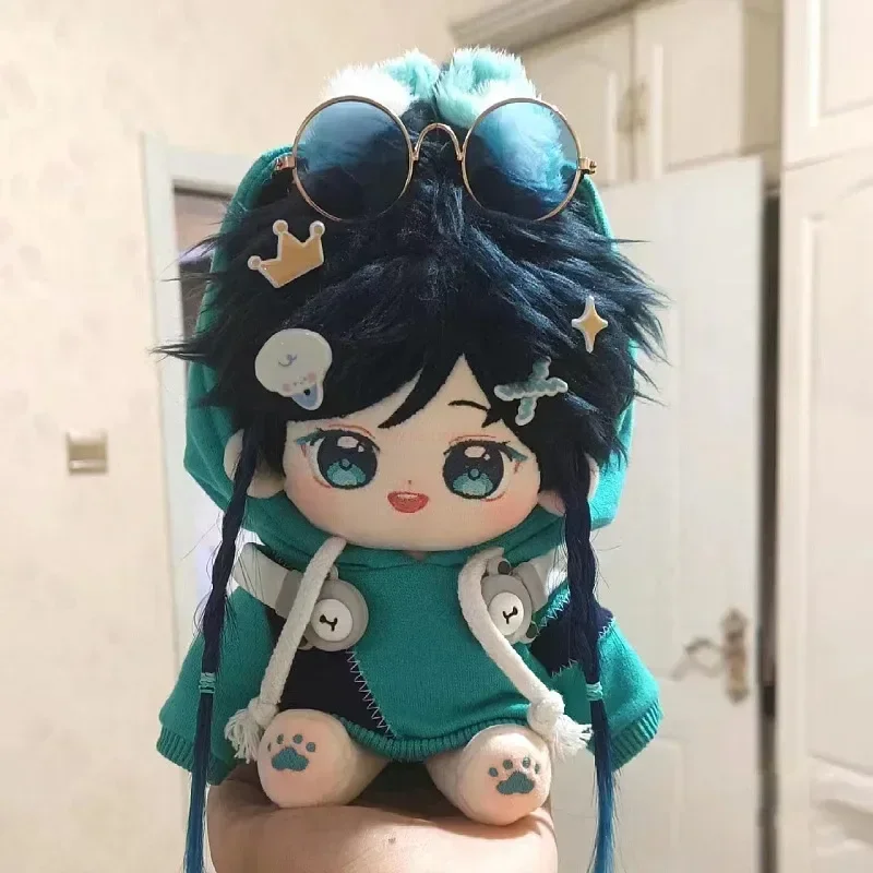 

20cm Plushie Toy Game Genshin Impact Cosplay Cute Fans Barbatos Venti Rabbit Ears Plush Stuffed Doll Costume Doll Kids Gift