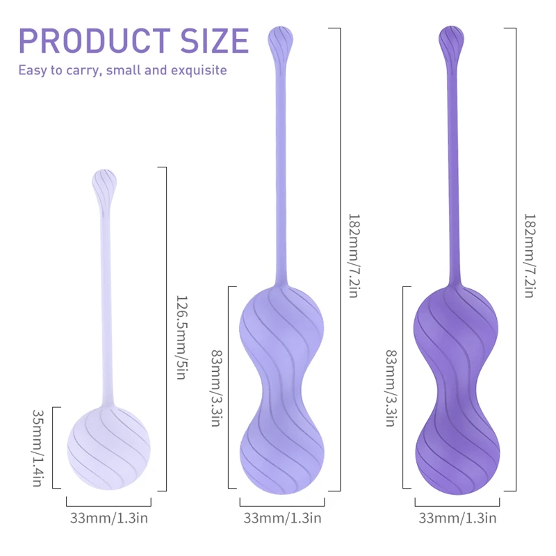 Tanie 3 sztuk silikonowe kulki kegla Sex zabawki dla kobiet trener do dokręcania sklep