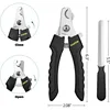 Pet Nail Clippers with Sickle Dog Cat Nail Trimmer Labor and Time Saving Stainless Steel Manicure Scissors Pet Grooming Supplies 6
