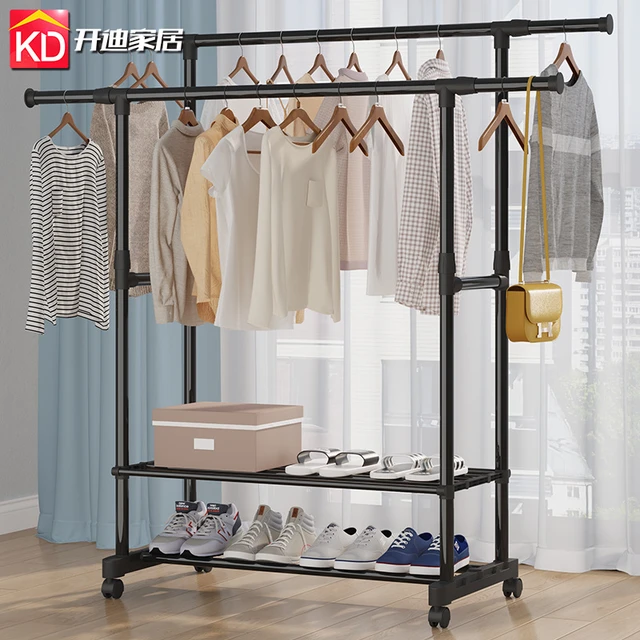 Standing Coat Rack, Garment Hanging Storage, Wardrobe Coat Shelves, Floor  Hanger for Dormitory, Clothes Rack