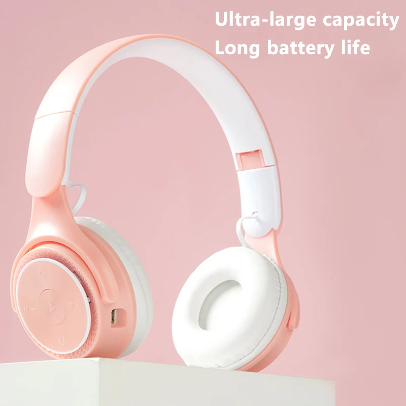 New Fashion Bluetooth Wireless Headset with Microphone Stereo Foldable Surround Bass Music Sports Gaming Headset for PC Laptop