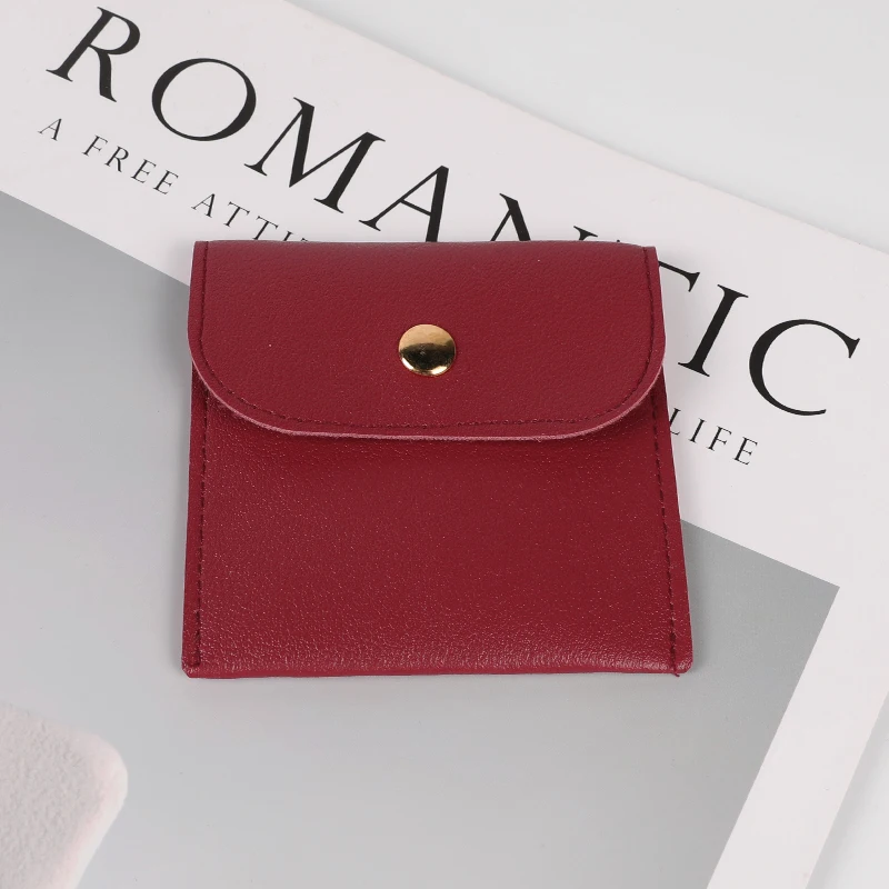 burgandy pouch