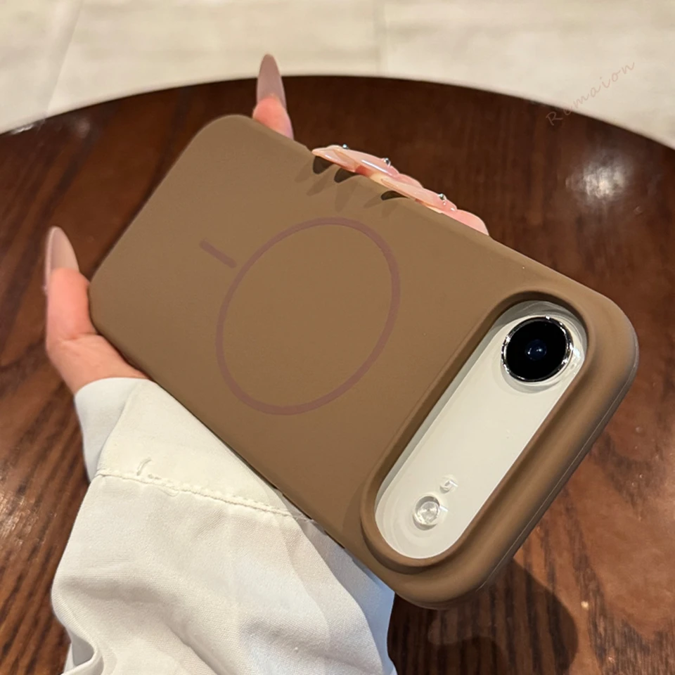 Premium Liquid Silicone Magnetic Phone Case with MagSafe Protector Cover