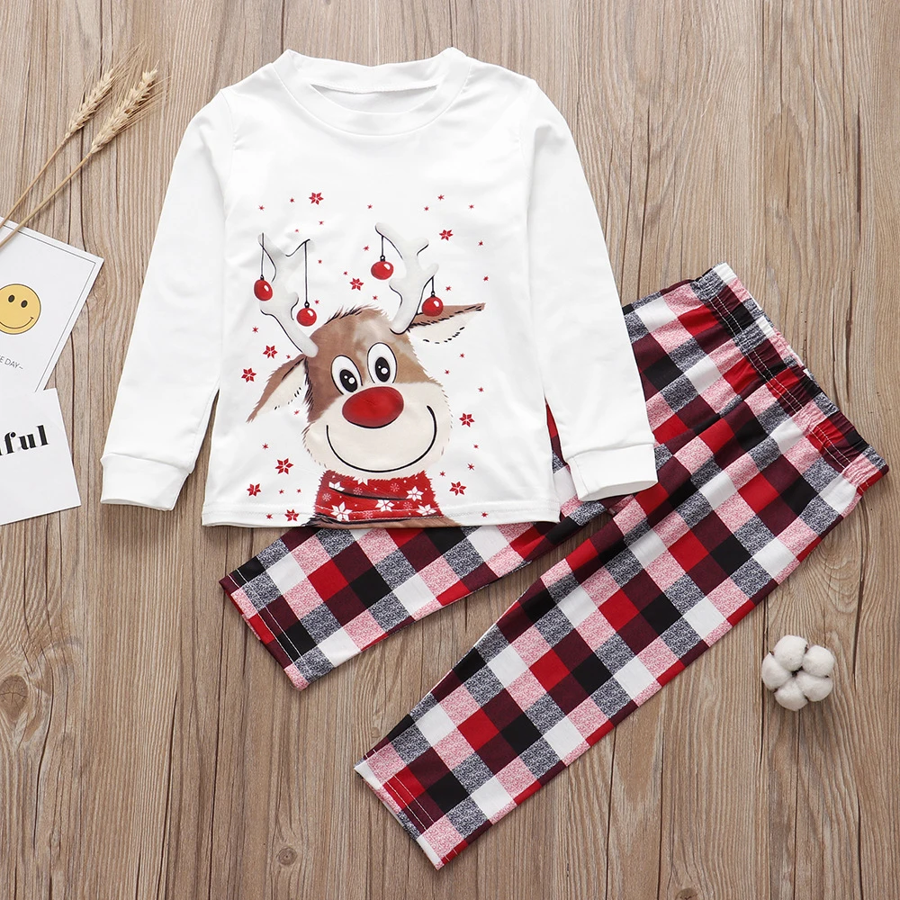 Family Matching Clothes Christmas Pajamas 2023 Mother Kids Baby Pyjamas Set Look Sleepwear Mother And Daughter Father Son Outfit 4