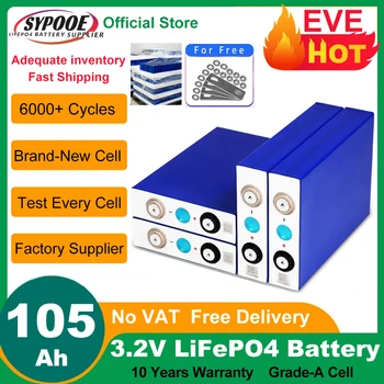 DIY 리튬 다리미 인산염 배터리, LiFePO4 배터리, 등급 A, 6000 + 사이클, 3.2V, 105AH, 200Ah, 280Ah, 4 개, 8 개, 16 개, 12V, 24V, 48V