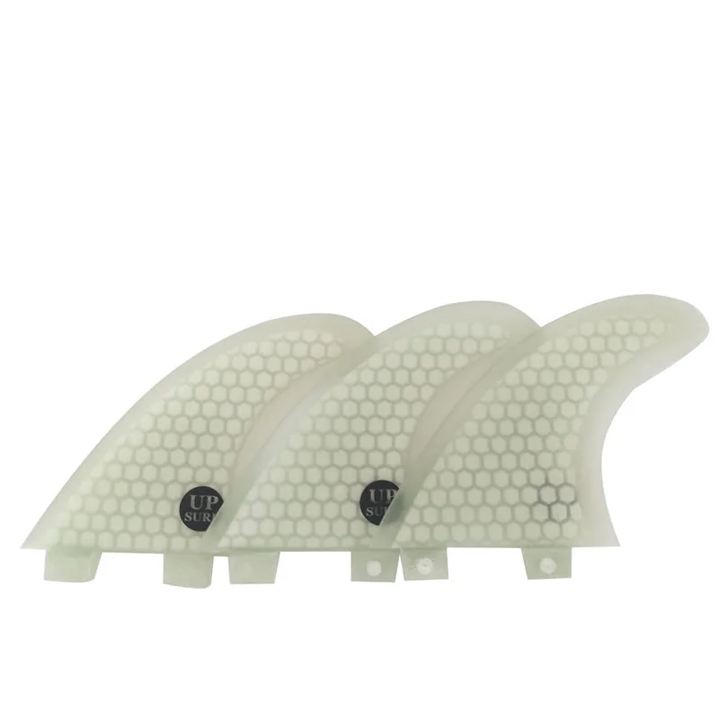 UPSURF FCS FINS M Honeycomb Fiber Surfboard Fins Double Tabs 1 Base Surf Fin High Porformance Surfing Fin Quilhas