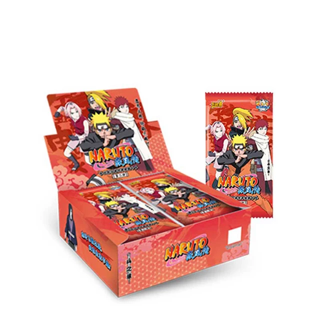 Narutoes Edition Anime Figures Hero Card  Uzumaki Uchiha Sasuke Character Card Collection Bronzing Barrage Flash Cards Boy Gifts 4