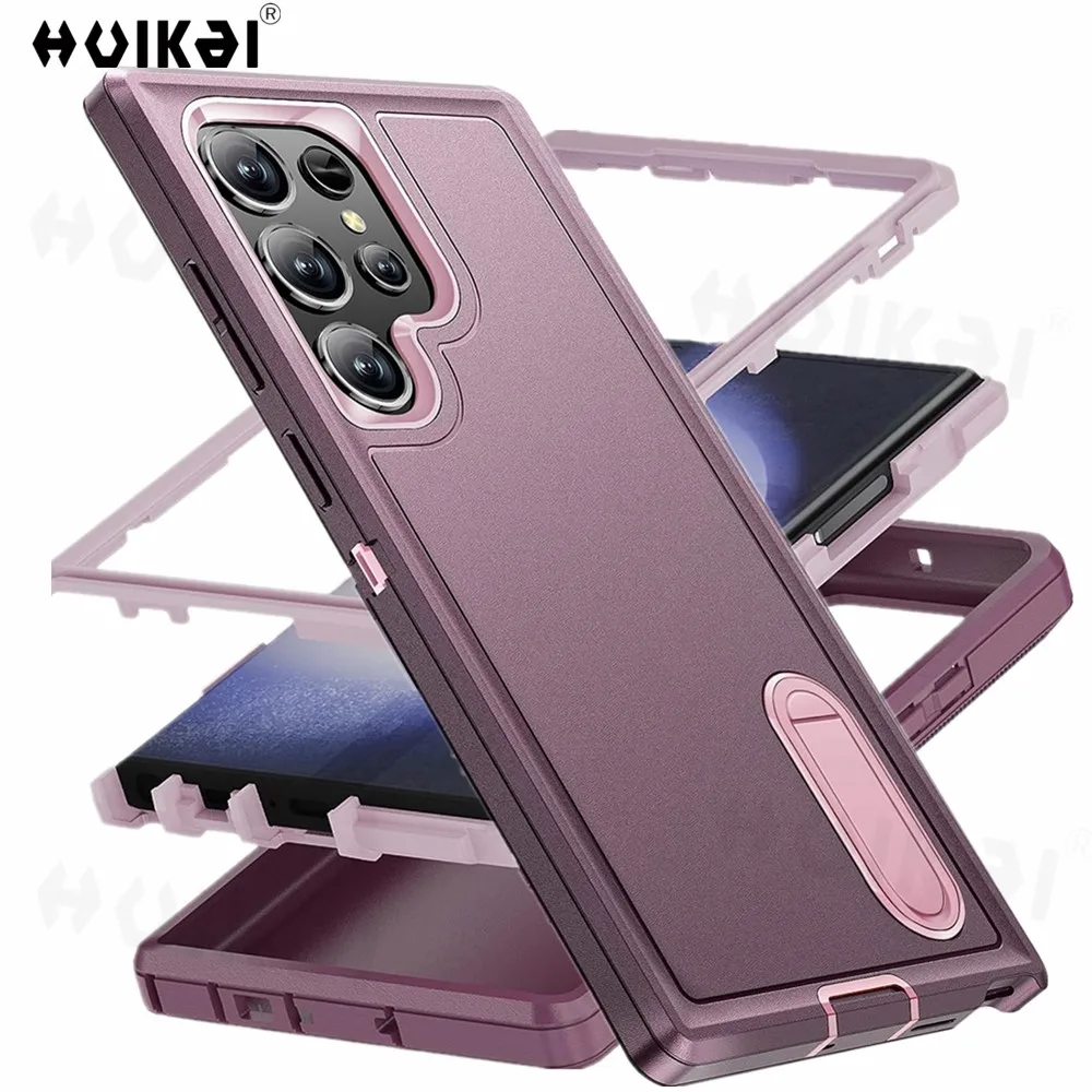 Durable Full Body Shockproof Rugged Kickstand Case with Anti-Scratch Protection
