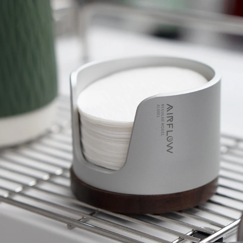 CoffeeFilterPaperStorageBoxHandleRoundFilterPaperHolder120