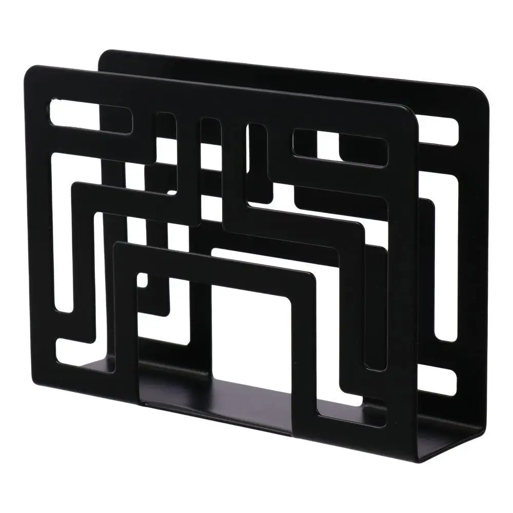 Napkin Holder Silver/Gold/Black 12*8.5*3.2 CM Stainless Steel Hollow Vertical Coffee Shop napkin holder