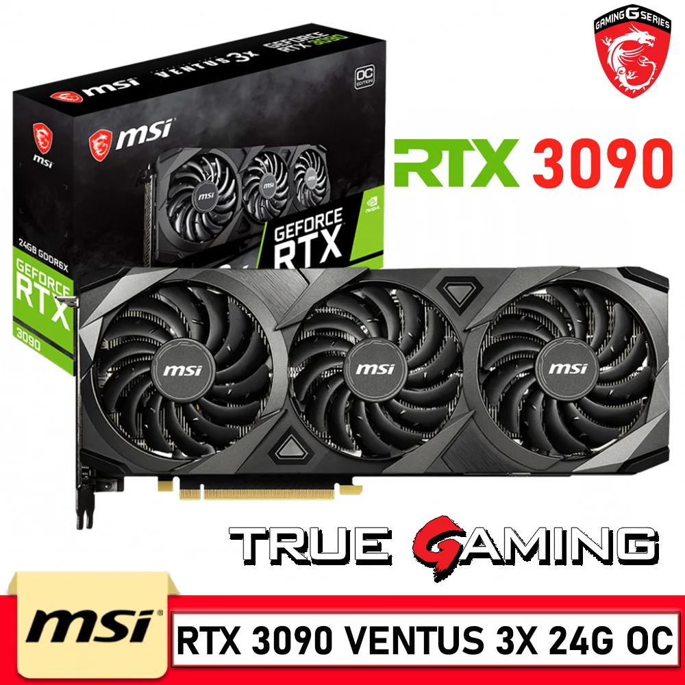 Msi Rtx 3090 Ventus 3x Oc Msi Nvidia Geforce Rtx 3090 Ventus Msi