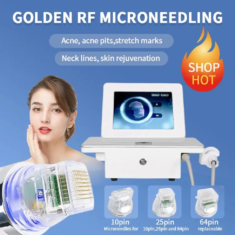 금 Microneedle 아름다움 기계 얼굴 장비는 임신 주름을 제거하고, 피부를 강화하고, 노화를 저항하고, 여드름을 제거 할 수 있습니다, S