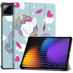 Premium Tri-folding Flip Stand PU Leather Tablet Cover with Magnetic Closure for Xiaomi Pad 7 Pro (DJS)
