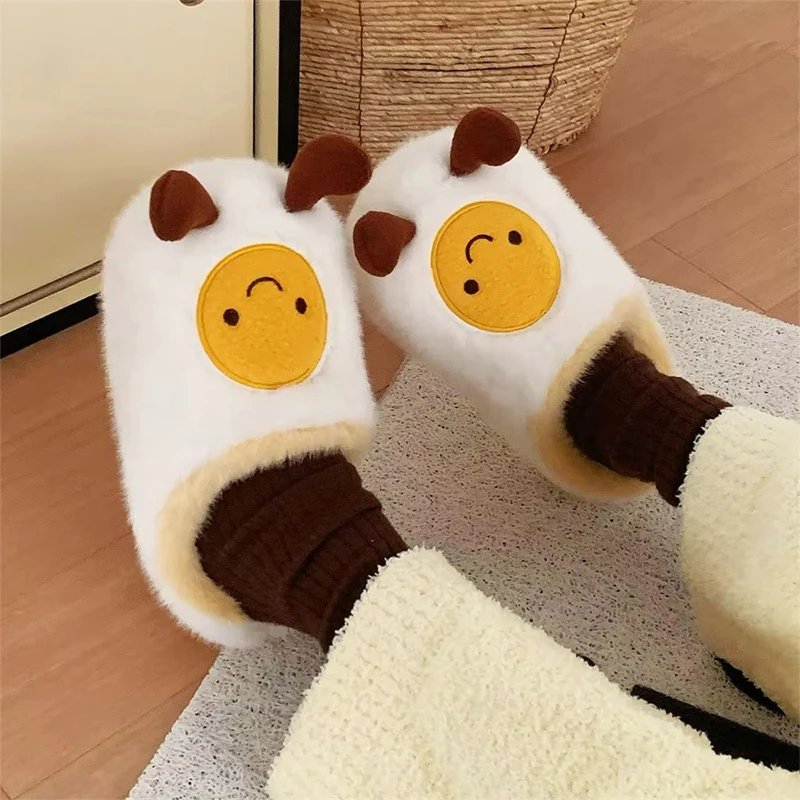 Croissant-pantoffels, winter-zacht-fun- en comfortabele damespantoffels
