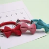 Safety Elastic Bowtie Cat Collar Bell Adjustable Buckle Bow Tie Plush Collar Small Dog Velvet Pet Supplier Suede Collar 3