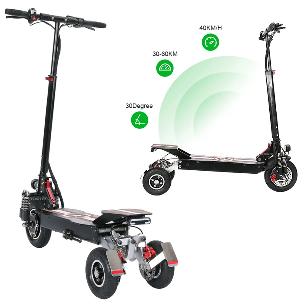 Exceptional quality 2023 Fashionable 48v 800w 1000w 15.6ah battery adult 3 wheel electric scooter with foldable