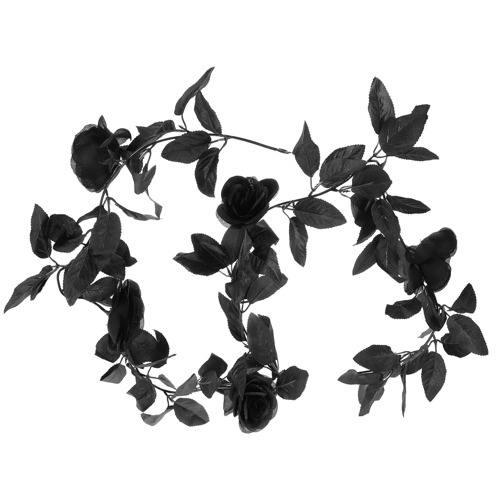

Reusable Widely-used Novelty Rose Vines Decoration Artificial Rose Vine Black Fake Rose Vine Rose Vine for Photo Prop Home Decor