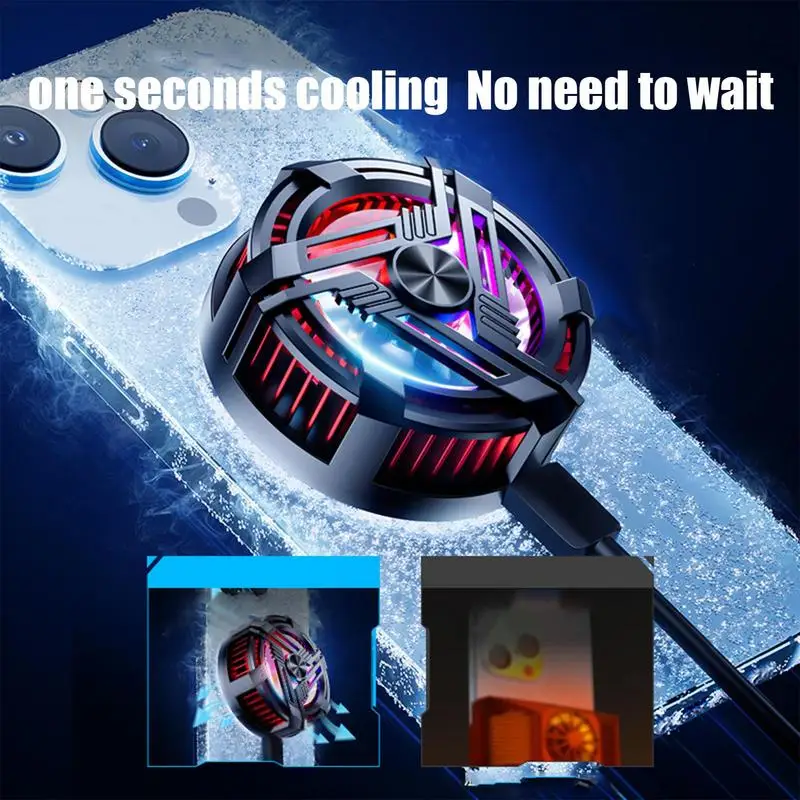 휴대폰 라디에이터 마그네틱 쿨러, 반도체 RGB 조명, 냉각 칩, 범용 백 클립, 휴대폰 아이폰용 Macc