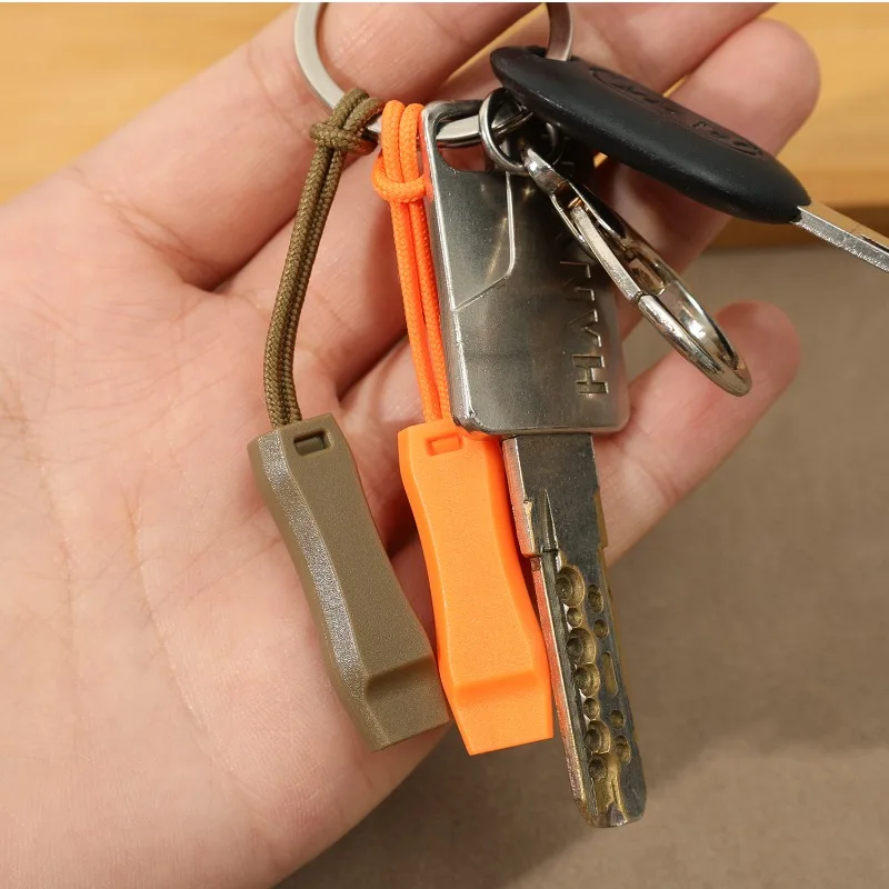 Enhanced Outdoor Survival and Sport Whistle with Anti-Loss Clip
