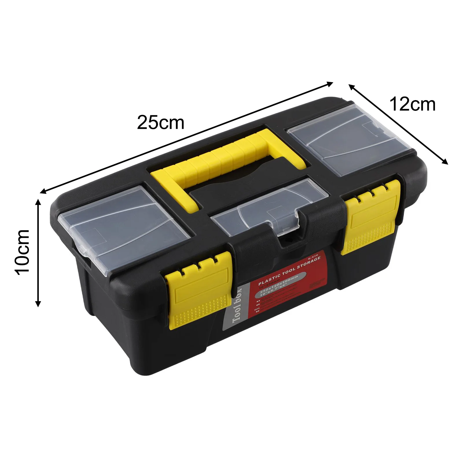 10 Inch Two-Layer Plastic Toolbox Mini Multi-Functional Accessories Box Tools Packaging Storage Case With Secure Locking 5