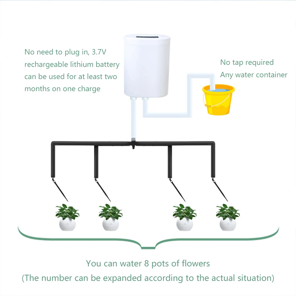 Garden Watering Equipment Plant Drip Irrigation Tool Water Pump Sprinkler System Controller Automatic Watering Garden Supplies 