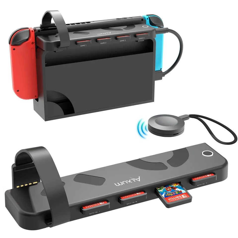 Switch4台その他 UNITek-Nintendo Switch用のゲーム用スイッチャー,マルチカード