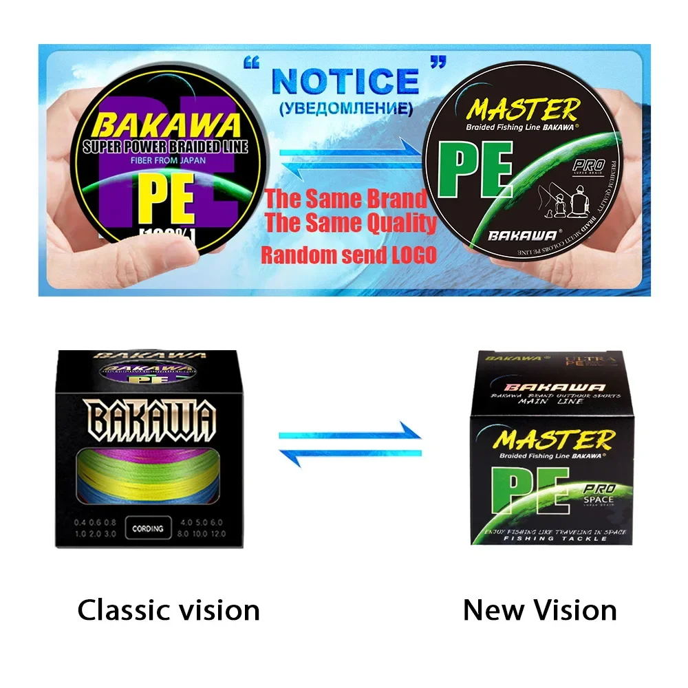 Braid Fishing Lines Multifilament Smooth PE Fly Carp Wire 12 Braid 300M 1000M 500M 100M Tackle BAKAWA