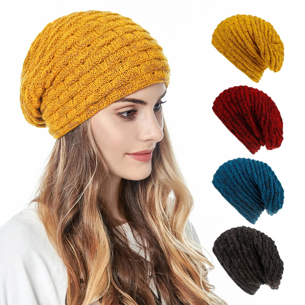 

Knitted Hats For Men And Women, Autumn And Winter Hats, Velvet Warm Ear Protection Hoods, Woolen Caps