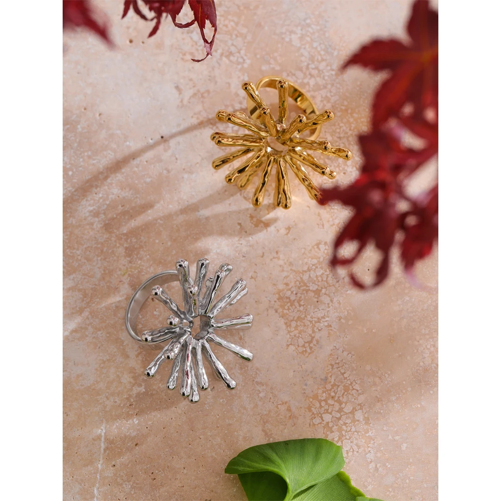 Yhpup Sun Flower Ring for Women