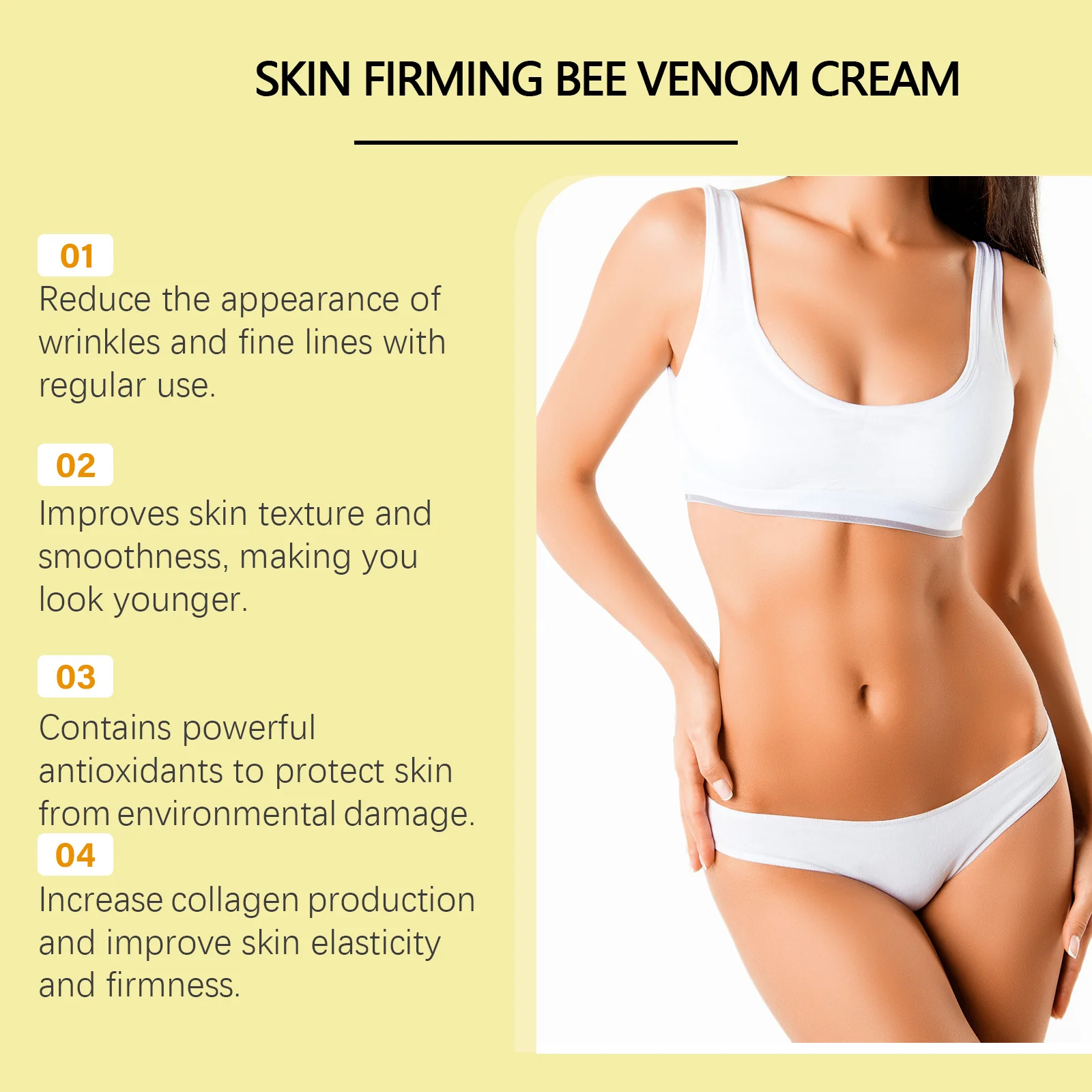 Firming Body Moisturizer Improve Skin Sagging Tighten Arms Thighs Belly Stretch Marks Removal Cream Fade Fine Lines Body Lotion 6