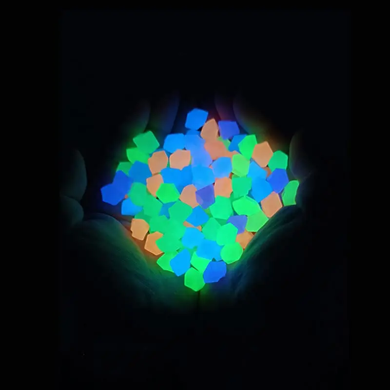 Luminous Sand 50/100pcs Glow In Dark Stone DIY Decoration Garden Yard Outdoor Path Lawn Fish Tank Aquarium Home Decor