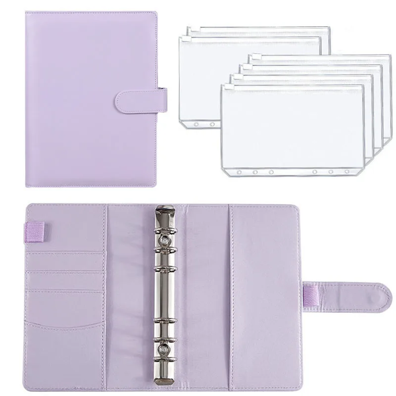 Lilac Purple A6 Budget Binder Personalised Ring Binder 