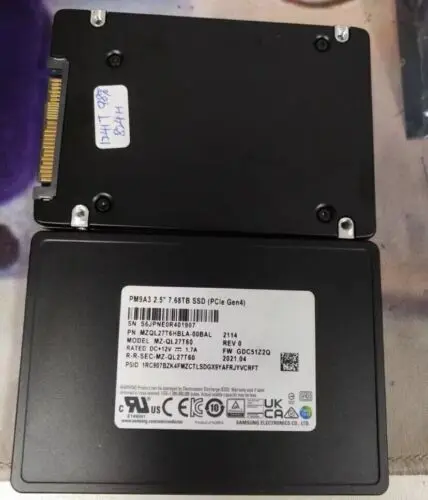 

7,68 TB PM9A3 Sams SSD U2 NVME MZ-QL27T60 PCIE MZQL27T6HBLA-00BAL GDC51Z2Q