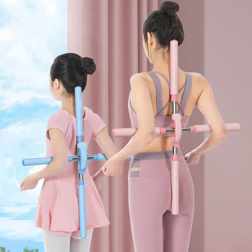 Yoga Sticks for Posture, Humpback Correction Stick Posture Correction  Sticks Exercise Stick Stretching Tool Home Fitness Equipment, 2Pcs