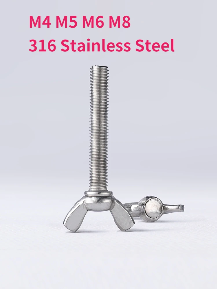 Bulloni A Vite A Farfalla In Acciaio Inox 304 - M3x25 Mm, Confezione Da 30 Pezzi - Superficie Lucida - Foto 10