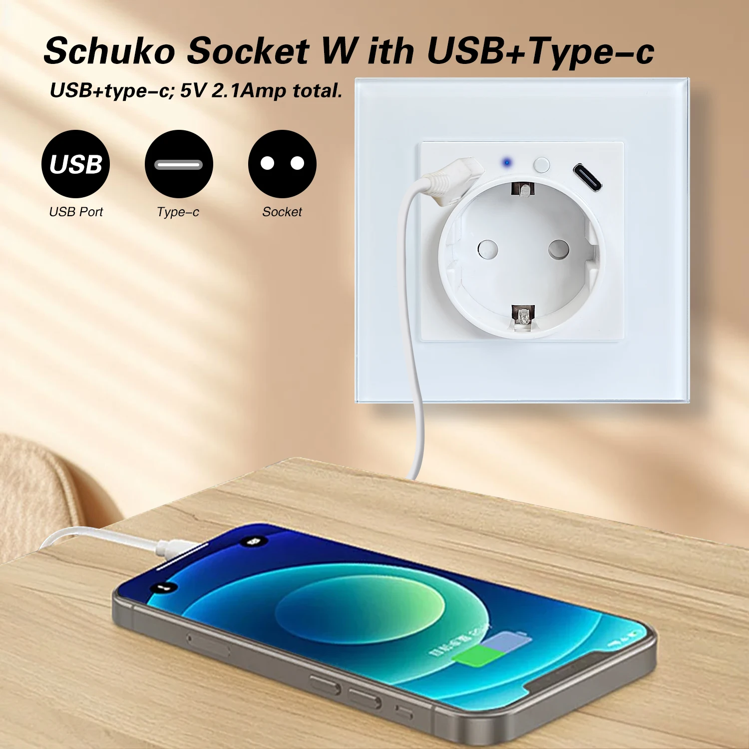 ubaro tomada de parede smart wifi painel 05