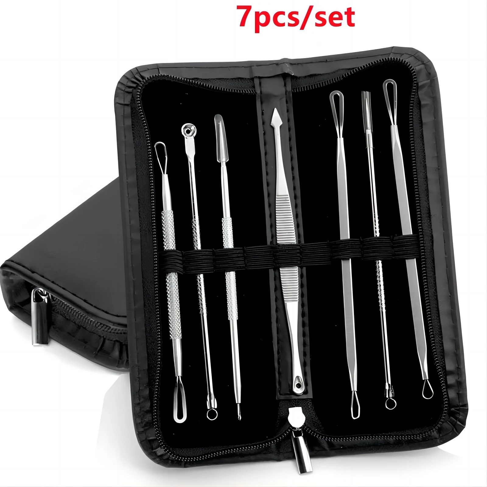 7pcs Blackhead Remover Kit Stainless Steel Needles Set Pimple Comedone Extractor