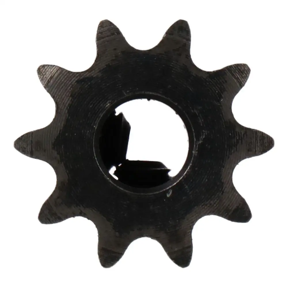 1Pc Single Strand 1/4" Pitch 10 Tooth Gear 25 Chain Black Oxide Industrial Drive Sprocket C45 Carbon Steel 8mm Bore for ISO 04C