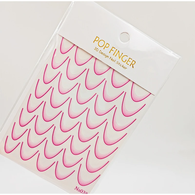 Gradient Color Line Design French Nail Art Stickers Self-adhesive Ail Tips Guides For Diy Decoration Stencil Tools nail stickers nail art tools nail decals