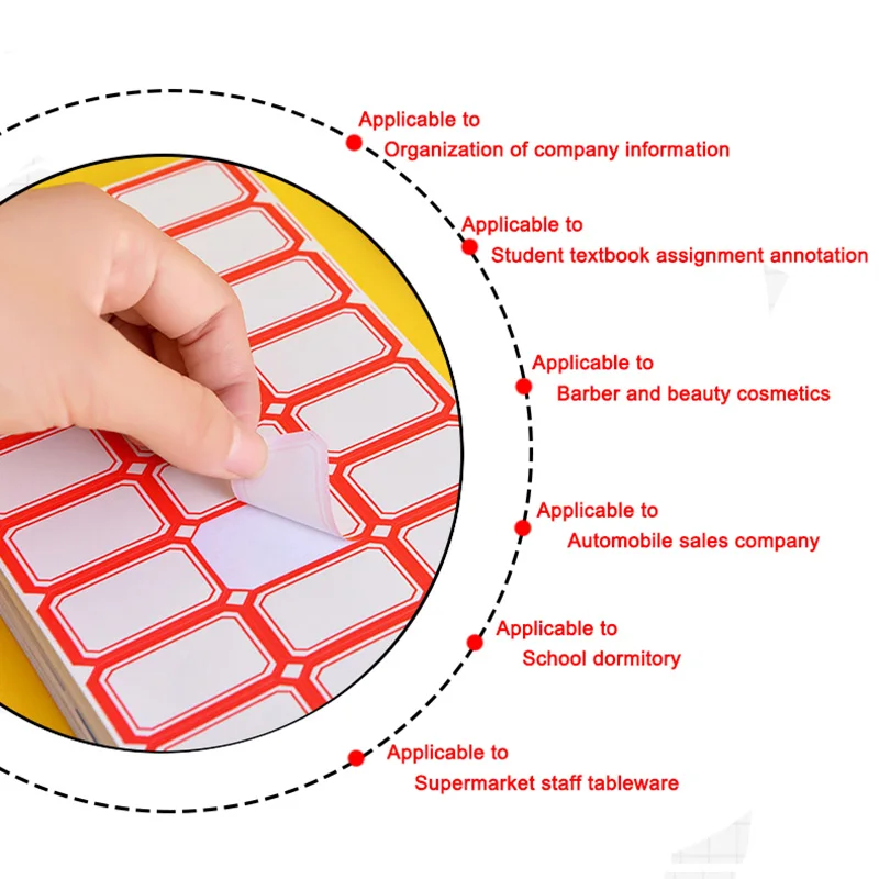 Various Models of Office Self-adhesive Label Paper Oral Paper Self-adhesive Label Stickers Handwritten Price Paper Name Stickers - 3