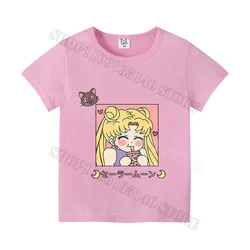 Colorful Cotton Cartoon Print T - Shirt - 130 (MSN 288)