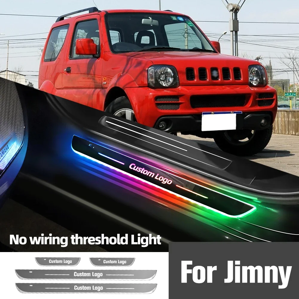

For Suzuki Jimny JB23 43 33 53 74 64 Sierra Car Door Sill Light Customized Logo LED Welcome Threshold Pedal Lamp Accessories