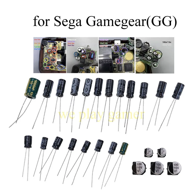 Curated visual reference: Gallery Detail: High Quality Capacitors Replacement For Sega Gamegear Gg Console